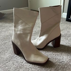 Beige Booties